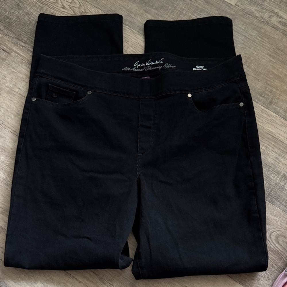 Gloria Vanderbilt Black Women Jeggings